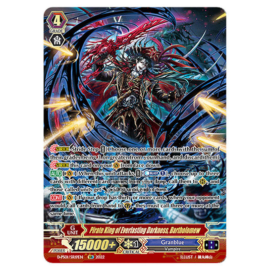 Cardfight!! Vanguard - P Clan Collection 2022 - Pirate King of Darkness, Bartholomew (SR) D-PS01/SR019