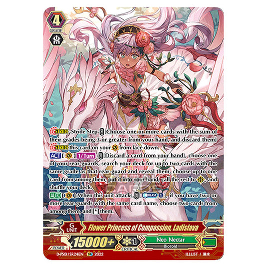 Cardfight!! Vanguard - P Clan Collection 2022 - Flower Princess of Compassion, Ladislava (SR) D-PS01/SR024