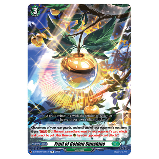 Fruit of Golden Sunshine DZ-BT09/065EN card from the Cardfight!! Vanguard set Super Brave Detonation