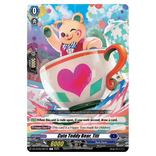 Cute Teddy Bear, Titi DZ-BT09/081EN card from the Cardfight!! Vanguard set Super Brave Detonation