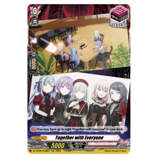 Together with Everyone DZ-BT09/EX39EN card from the Cardfight!! Vanguard set Super Brave Detonation