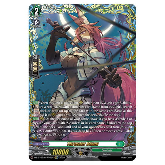 Thruster Vixen DZ-BT09/FFR16EN card from the Cardfight!! Vanguard set Super Brave Detonation
