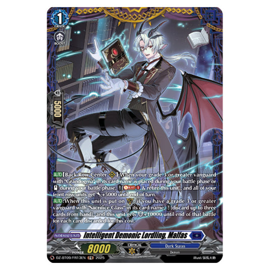 Intelligent Demonic Lordling, Malfas DZ-BT09/FR13EN card from the Cardfight!! Vanguard set Super Brave Detonation
