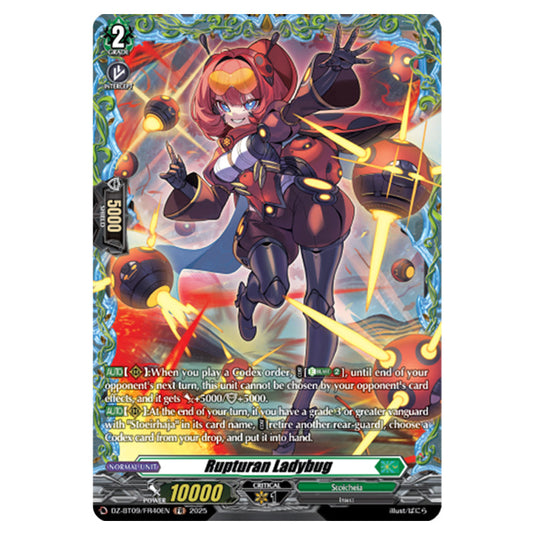 Rupturan Ladybug DZ-BT09/FR40EN card from the Cardfight!! Vanguard set Super Brave Detonation