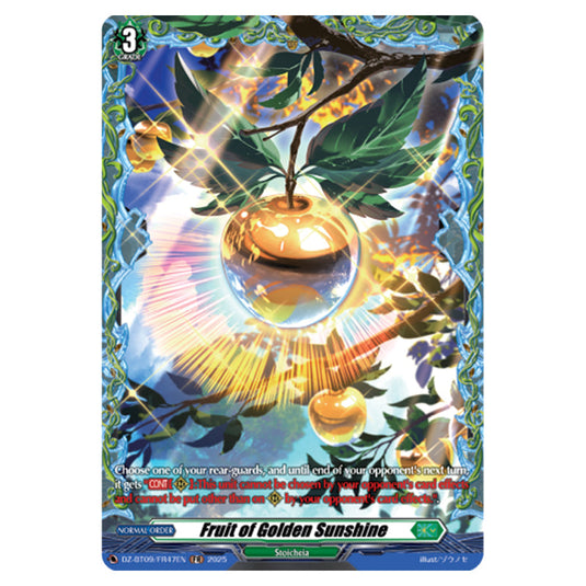 Fruit of Golden Sunshine DZ-BT09/FR47EN card from the Cardfight!! Vanguard set Super Brave Detonation