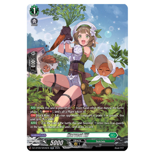Harvest Elf DZ-BT09/SR35EN card from the Cardfight!! Vanguard set Super Brave Detonation