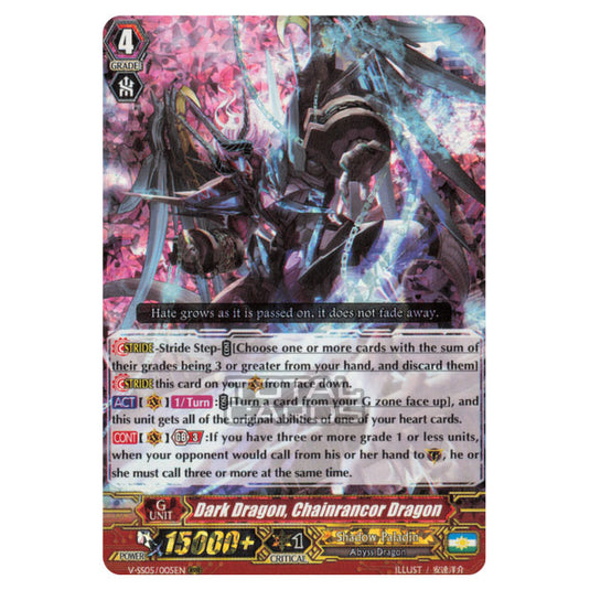 Cardfight!! Vanguard - Premium Collection 2020 - Dark Dragon, Chainrancor Dragon (RRR) V-SS05/005