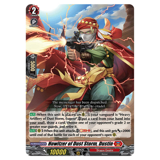 Cardfight!! Vanguard - BT-03 Advance of Intertwined Stars - Howitzer of Dust Storm, Dustin (RRR) D-BT03/002