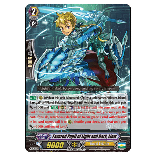 Cardfight!! Vanguard - V-SS09 - Revival Selection - Favored Pupil of Light and Dark, Llew (RRR) V-SS09/004EN