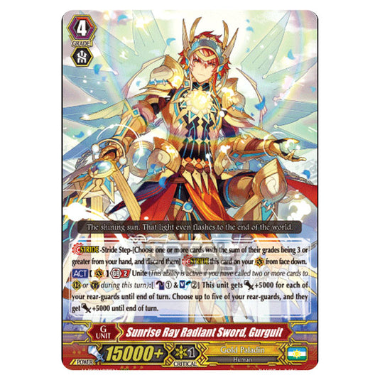 Cardfight!! Vanguard - V-SS09 - Revival Selection - Sunrise Ray Radiant Sword, Gurguit (RRR) V-SS09/031EN