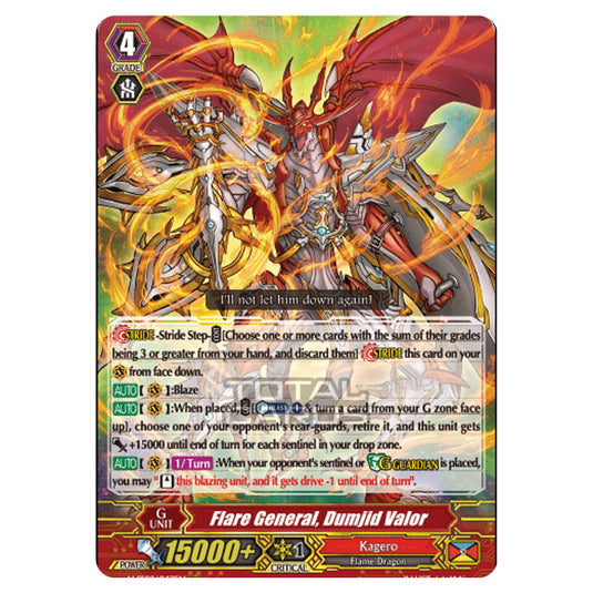 Cardfight!! Vanguard - V-SS09 - Revival Selection - Flare General, Dumjid Valor (RRR) V-SS09/043EN