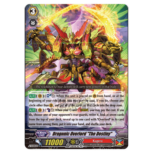 Cardfight!! Vanguard - V-SS09 - Revival Selection - Dragonic Overlord "The Destiny" (RRR) V-SS09/046EN