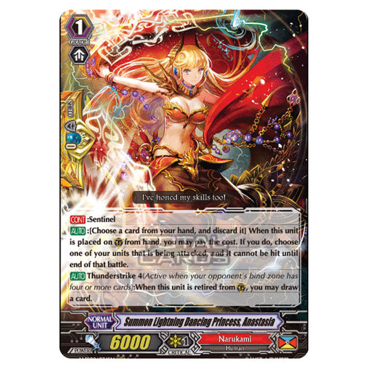 Cardfight!! Vanguard - V-SS09 - Revival Selection - Summon Lightning Dancing Princess, Anastasia (RRR) V-SS09/076EN