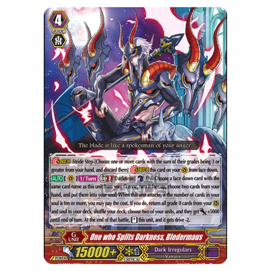 Cardfight!! Vanguard - V-SS09 - Revival Selection - One who Splits Darkness, Bledermaus (RRR) V-SS09/107EN