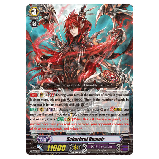 Cardfight!! Vanguard - V-SS09 - Revival Selection - Scharhrot Vampir (RRR) V-SS09/109EN