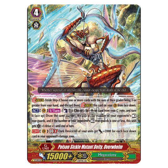 Cardfight!! Vanguard - V-SS09 - Revival Selection - Poison Sickle Mutant Deity, Overwhelm (RRR) V-SS09/149EN