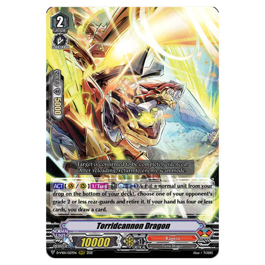 Cardfight!! Vanguard - D-VS01 - Clan Collection Vol.1 - Torridcannon Dragon (RRR) D-VS01/027