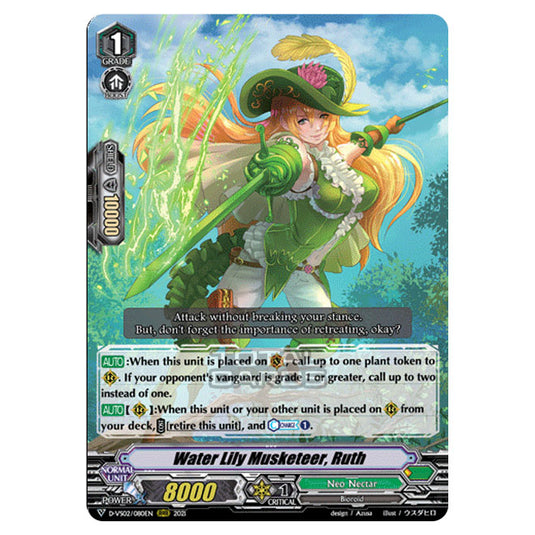 Cardfight!! Vanguard - D-VS02 - Clan Collection Vol.2 - Water Lily Musketeer, Ruth (RRR) D-VS02/080