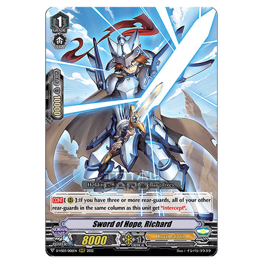 Cardfight!! Vanguard - D-VS03 - Clan Collection Vol.3 - Sword of Hope, Richard (RRR) D-VS03/006