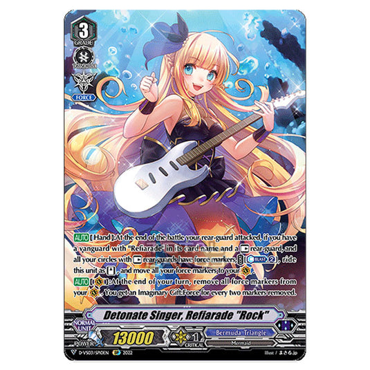 Cardfight!! Vanguard - D-VS03 - Clan Collection Vol.3 - Detonate Singer, Refiarade "Rock" (SP) D-VS03/SP10EN