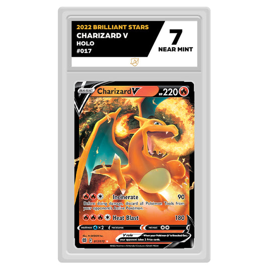 Pokemon - Sword & Shield - Brilliant Stars - Charizard V - 017/172 (ACE 7 Graded Slab) Pokemon - Sword & Shield - Brilliant Stars - Charizard V - 017/172 (ACE 7 Graded Slab)
