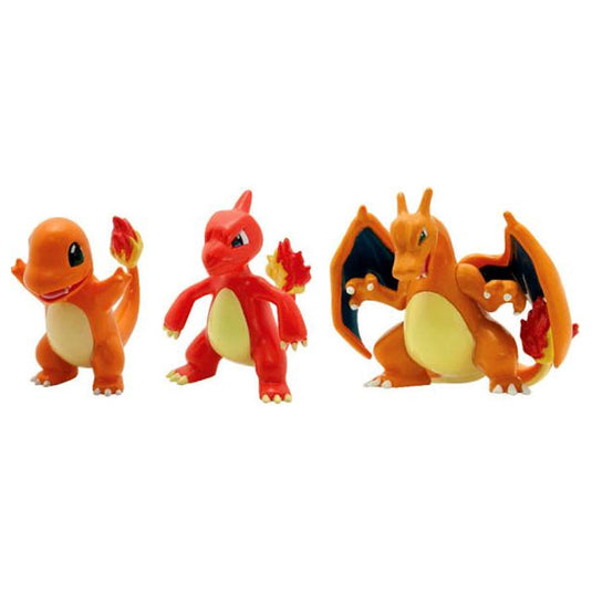 Pokemon - 3 Pack Evolution Figures - Charmander, Charmeleon & Charizard