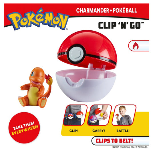 Pokemon - Clip 'n Go Set - Charmander
