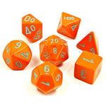 Chessex - Lab Dice 4 - 7 Die Set Heavy Dice Polyhedral Orange/Turquoise