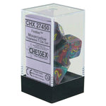 Chessex - Festive - Mini-Polyhedral 7-Die Set - Mosaic/yellow