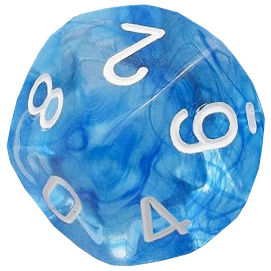 Chessex - Signature 16mm D10 - Nebula - Sky Blue with White