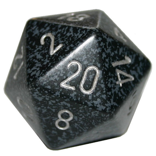 Chessex - Speckled 34mm - 20-Sided Dice - Ninja