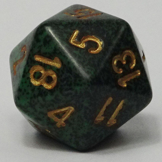 Chessex - Speckled 16mm D20 - Golden Recon