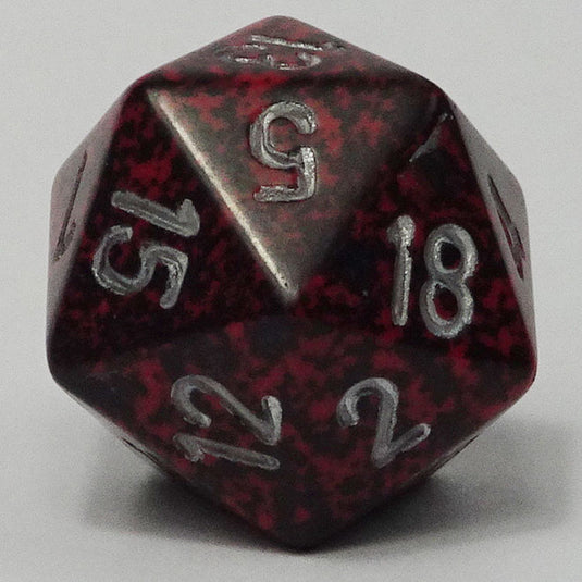 Chessex - Speckled 16mm D20 - Silver Volcano