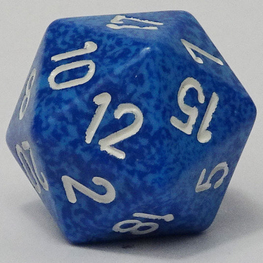 Chessex - Speckled 16mm D20 - Water