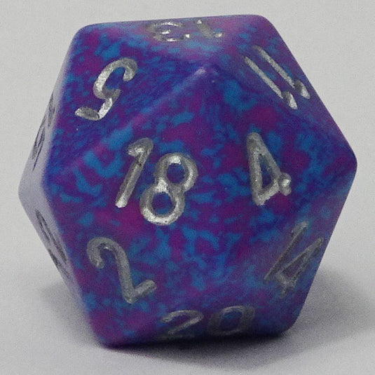 Chessex - Speckled 16mm D20 - Silver Tetra