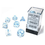 Chessex - Borealis Polyhedral - Icicle/light blue - Luminary 7-Die Set
