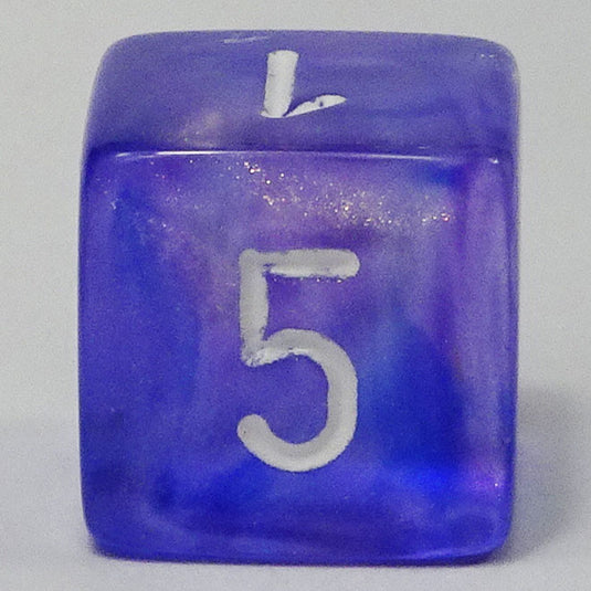 Chessex - Signature 16mm D6 -  Borealis - Purple with White