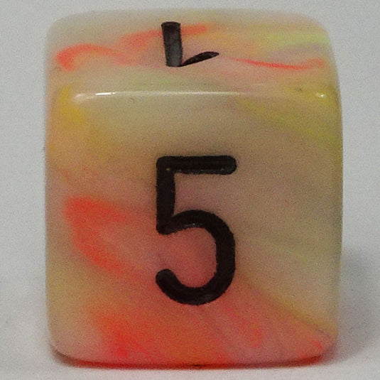 Chessex - Signature 16mm D6 -  Festive - Circus with Black