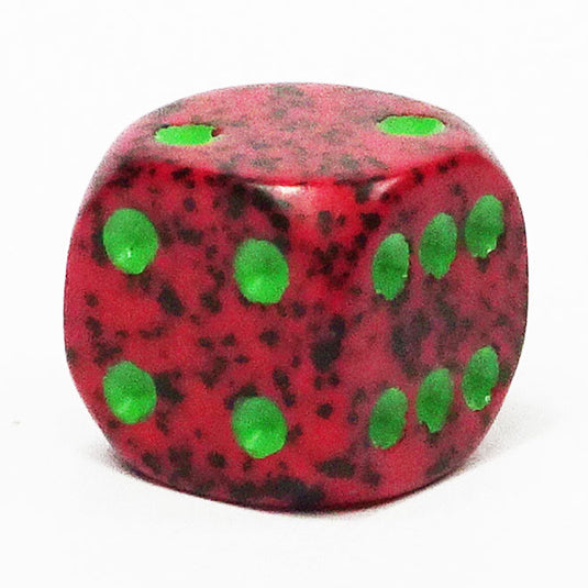 Chessex - Speckled 12mm D6 - Strawberry