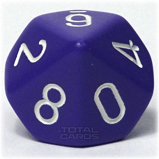 Chessex - Opaque 16mm D10 - Purple w/White