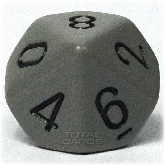 Chessex - Opaque 16mm D10 - Grey w/Black