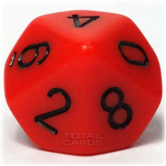 Chessex - Opaque 16mm D10 - Orange w/Black