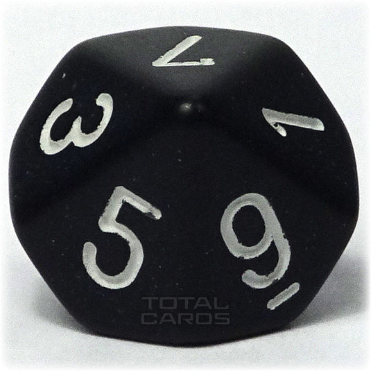 Chessex - Opaque 16mm D10 - Black w/White