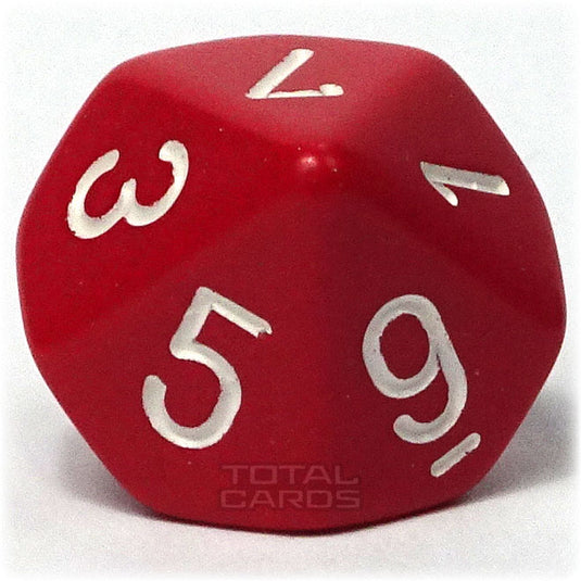 Chessex - Opaque 16mm D10 - Red w/White