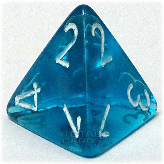 Chessex - Translucent 16mm D4 - Teal w/White