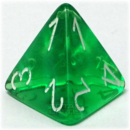 Chessex - Translucent 16mm D4 - Green w/White