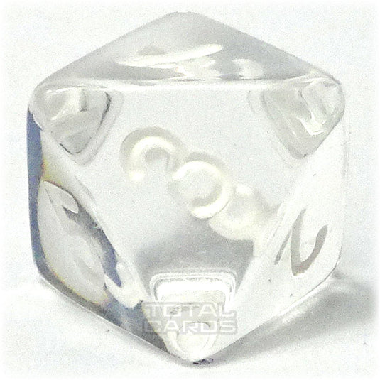 Chessex - Translucent 16mm D8 - Clear w/White