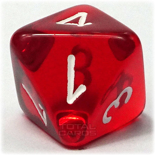 Chessex - Translucent 16mm D8 - Red w/White