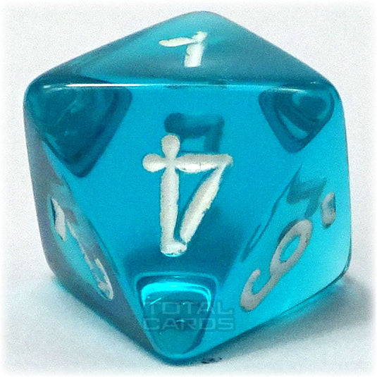 Chessex - Translucent 16mm D8 - Teal w/White