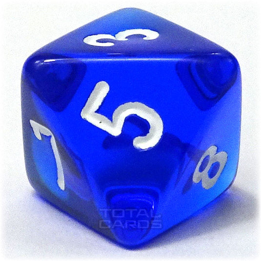 Chessex - Translucent 16mm D8 - Blue w/White